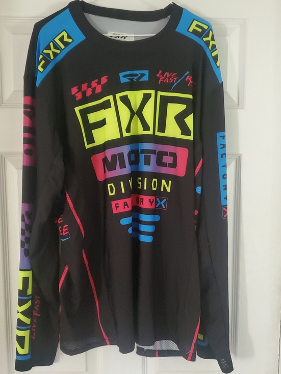 FXR Other - FXR Men's Black Neon Graphic Moto Shirt